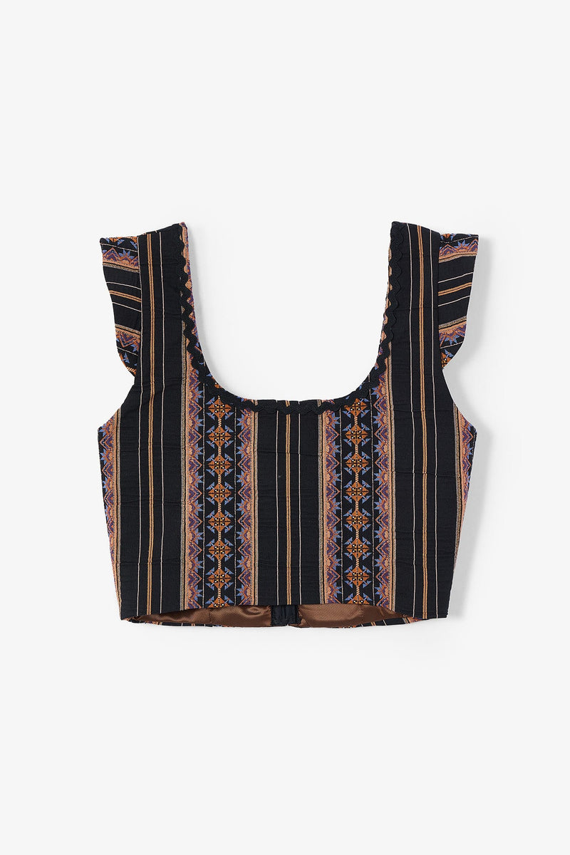 Corset Tyrol Grecques Noir