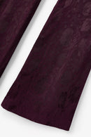 Pantalon Sirin Jacquard Rétro Bordeaux