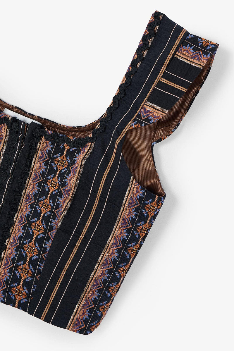 Corset Tyrol Grecques Noir