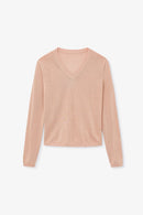 Top Lurex Maille Cuivre