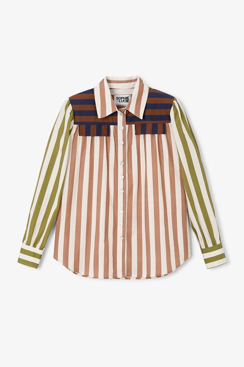 Blouse Carlota Rayé Tricolore
