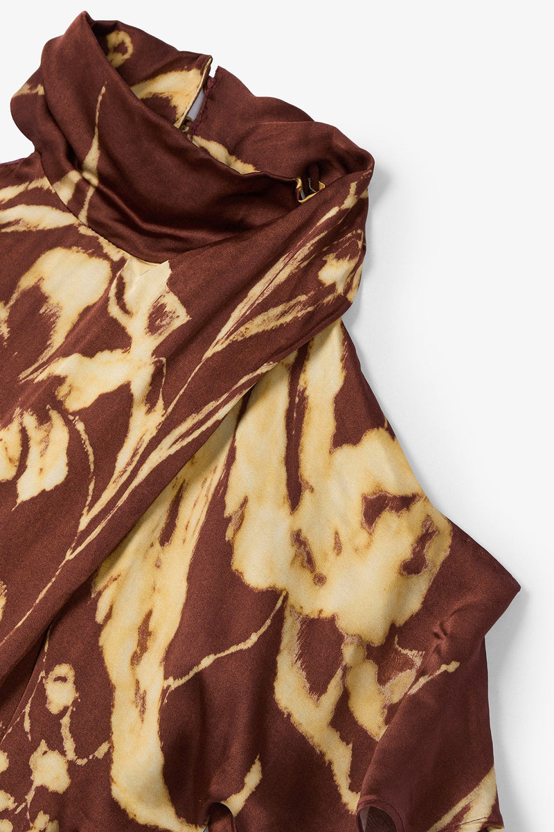 Robe Épaule Positionné Marron