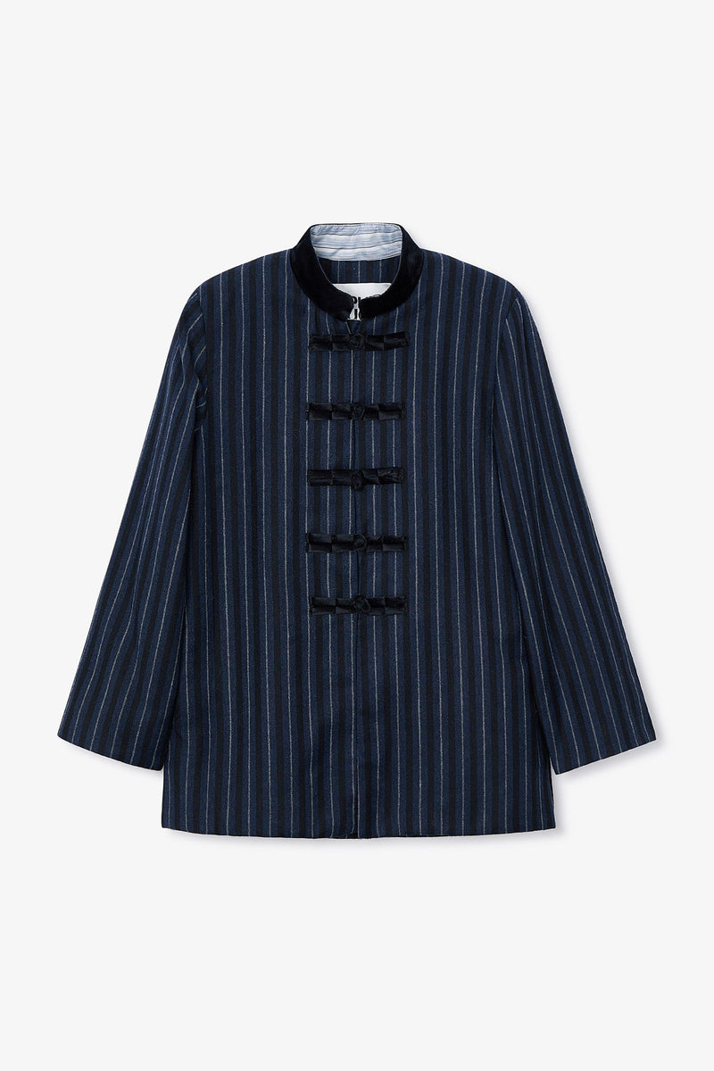 Veste Chiniski Rayé Marine