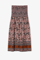 Jupe Nid D'Abeille Grecque Camel
