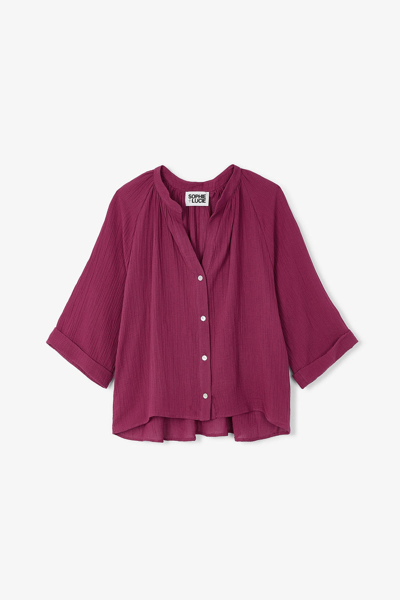 Blouse Molli Froissé Cerise