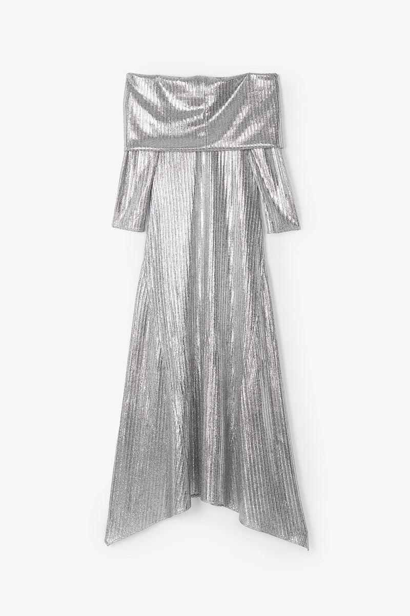 Robe Gilda Maille Argenté
