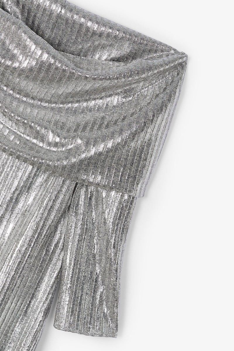 Robe Gilda Maille Argenté