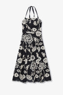 Robe Diana Brodé Noir