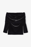 Top Giorgia Velours Noir