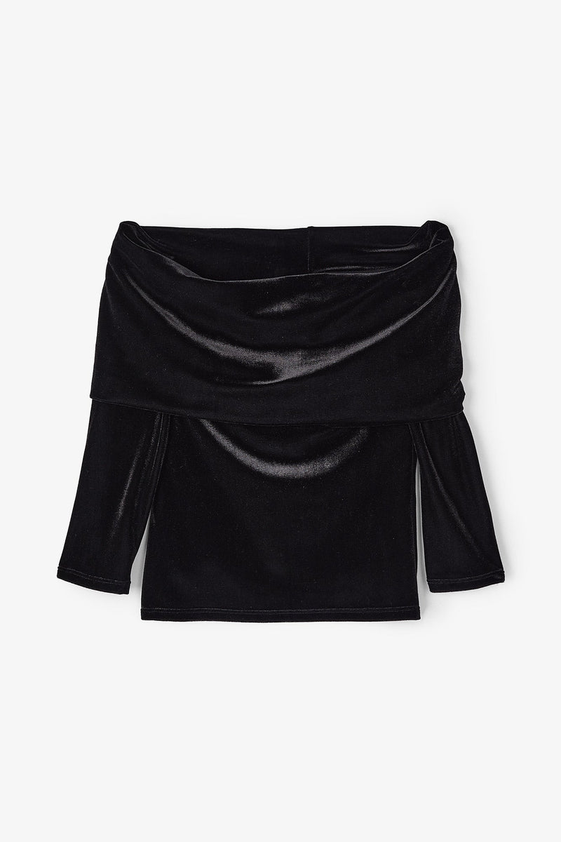 Top Giorgia Velours Noir
