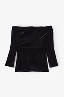 Top Giorgia Velours Noir