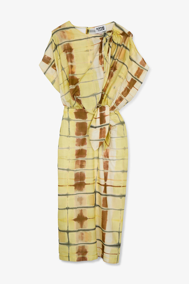 Robe Italien Batik Jaune