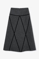 Jupe Losange Shetland Anthracite