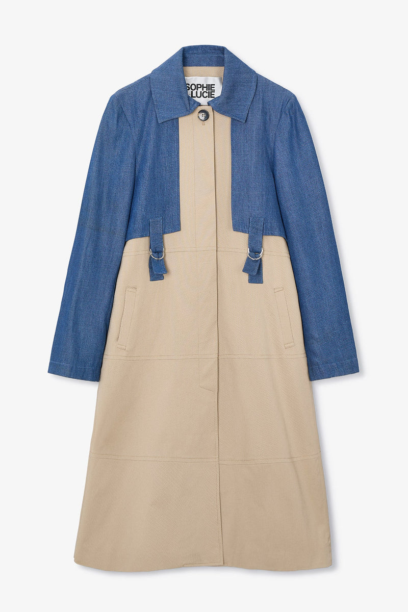 Trench Ist Tencel Bicolore
