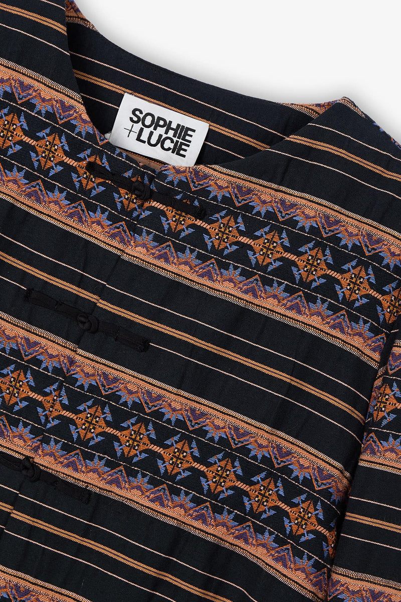Veste Séoul Grecques Noir