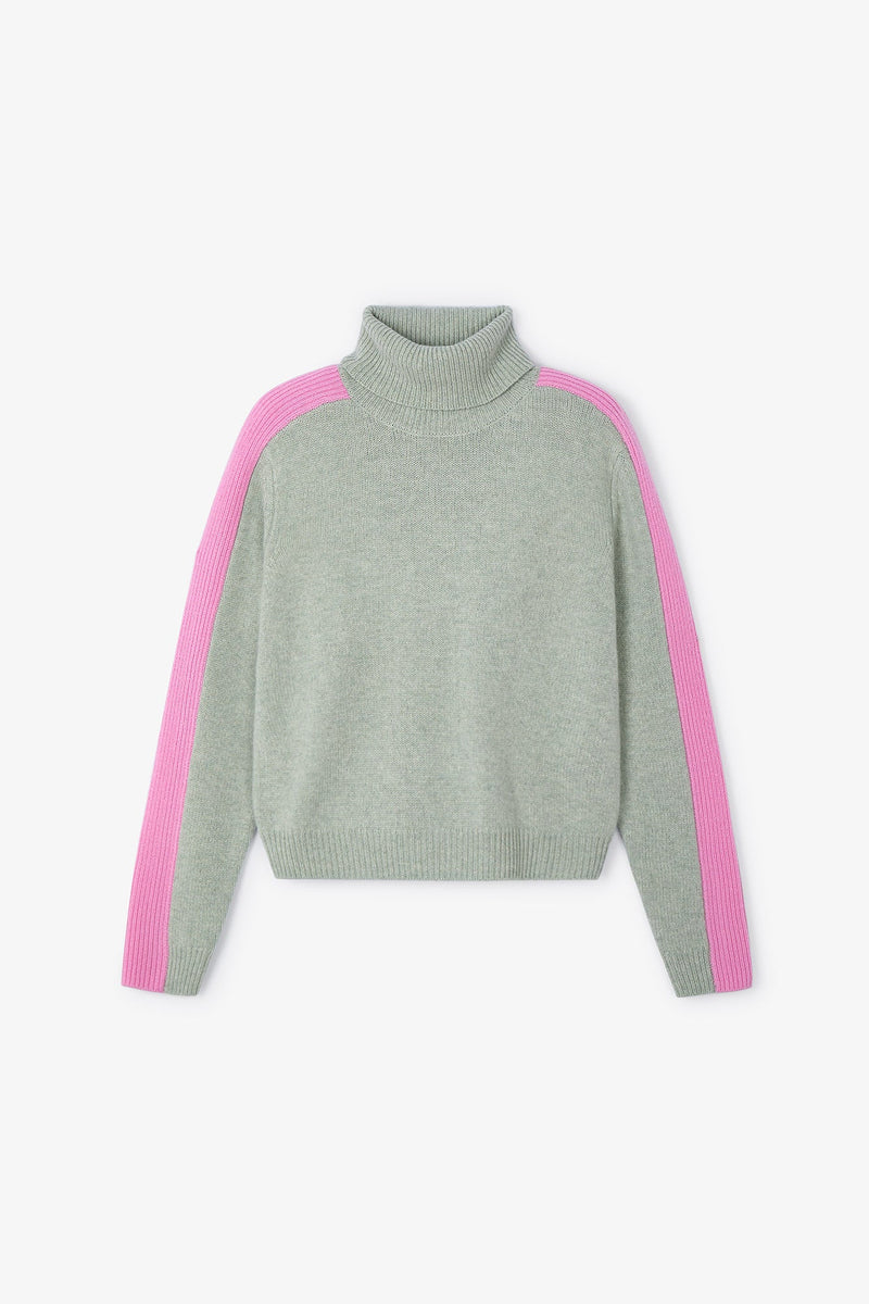Pull Ligne Maille Turquoise