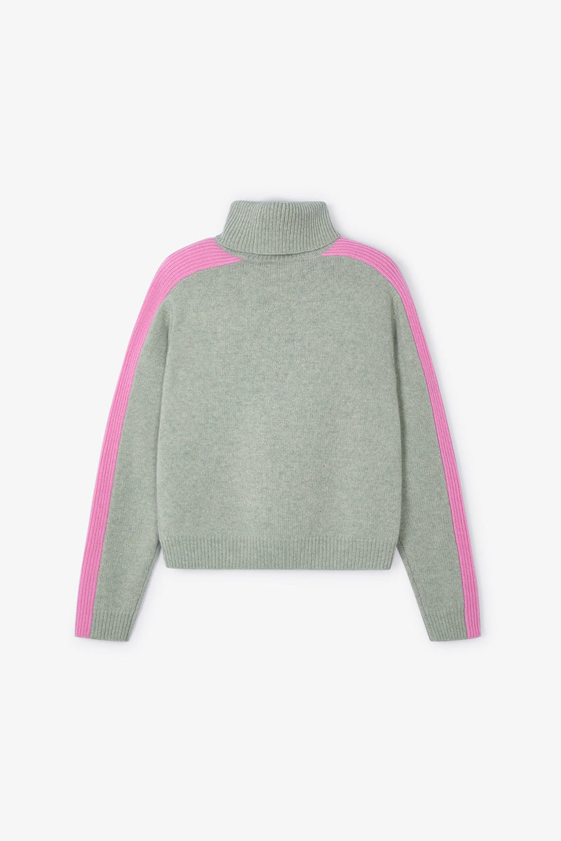 Pull Ligne Maille Turquoise