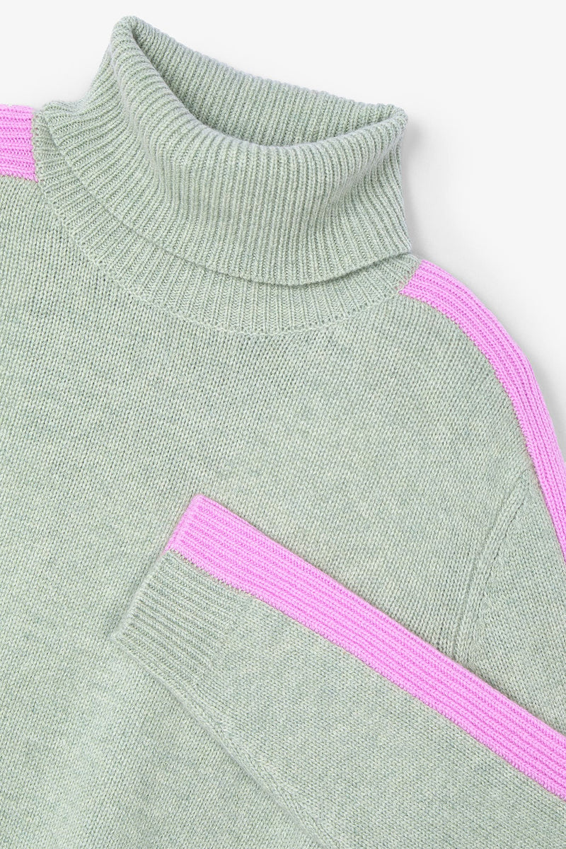 Pull Ligne Maille Turquoise