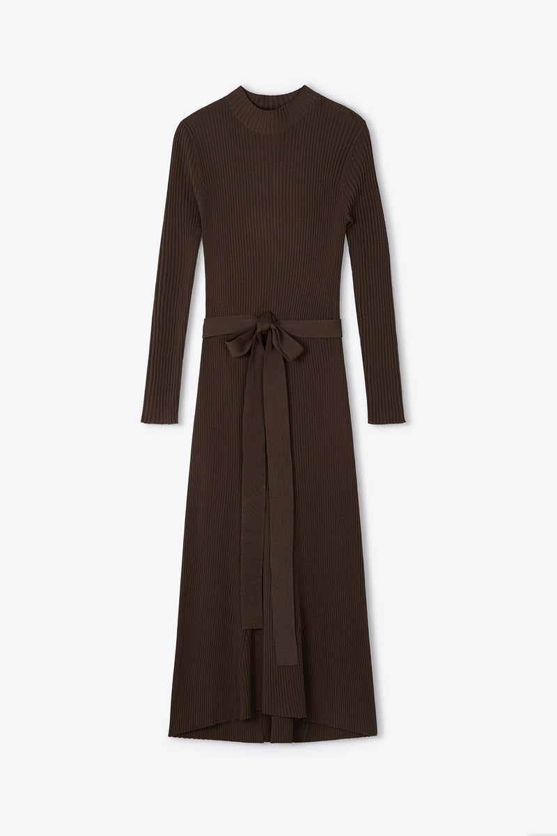 Robe Alejandra Maille Marron