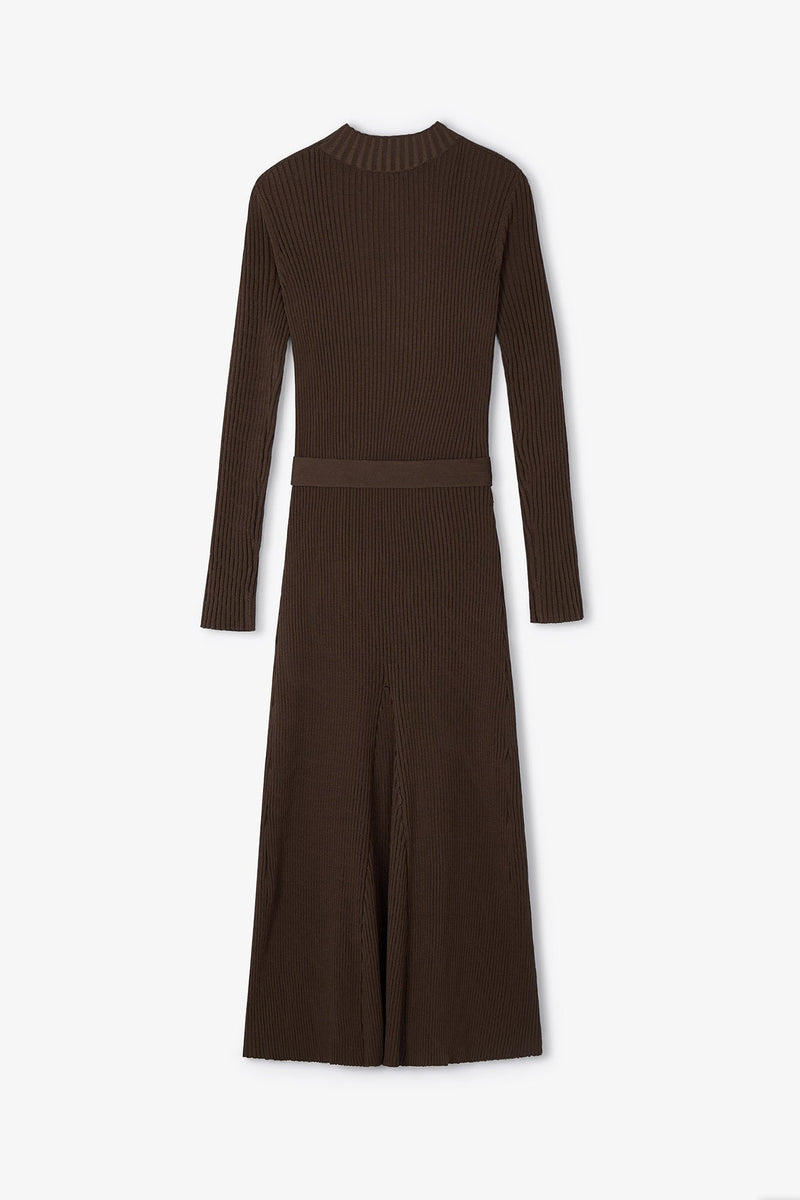 Robe Alejandra Maille Marron