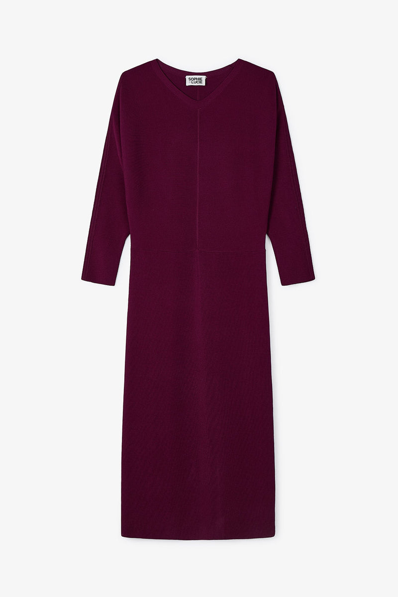 Robe Lucia Maille Bordeaux