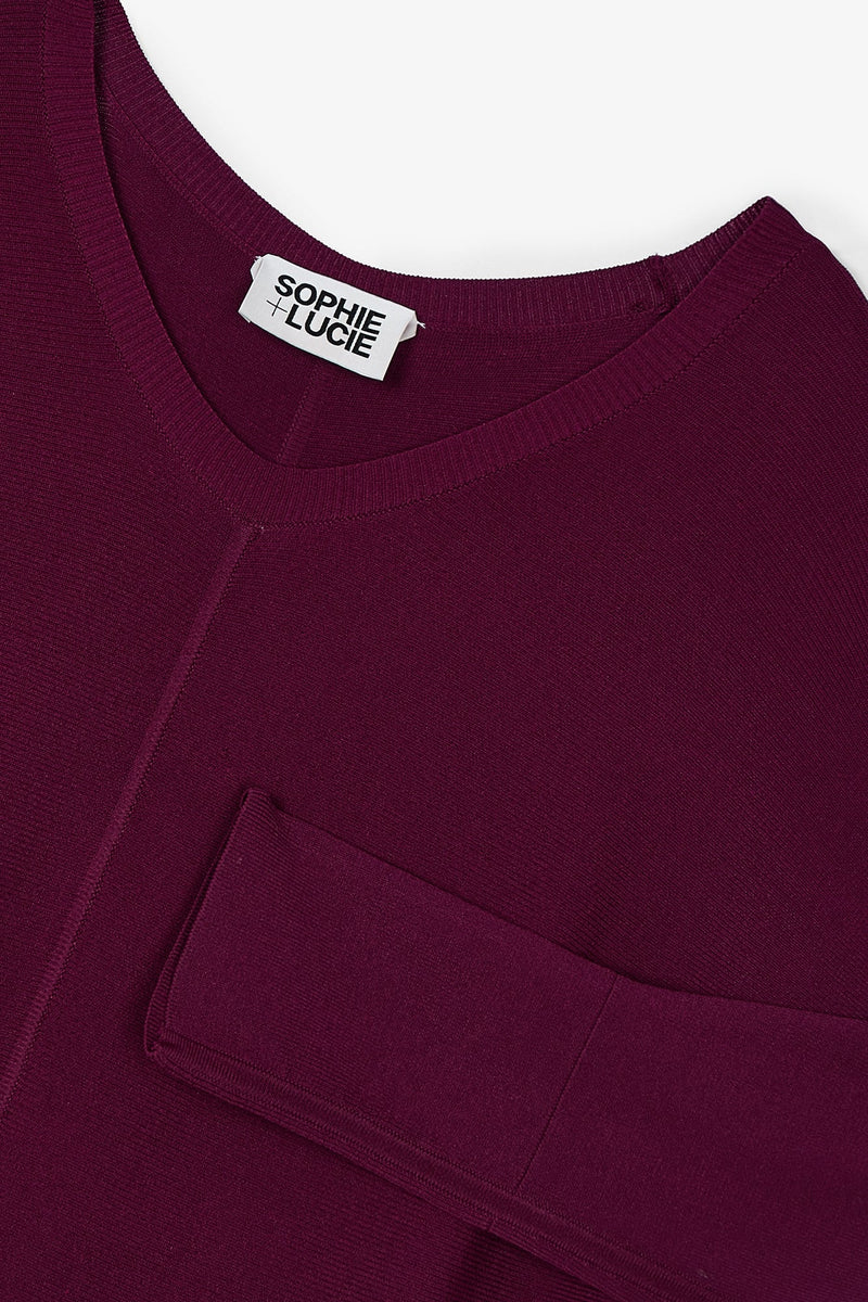 Robe Lucia Maille Bordeaux