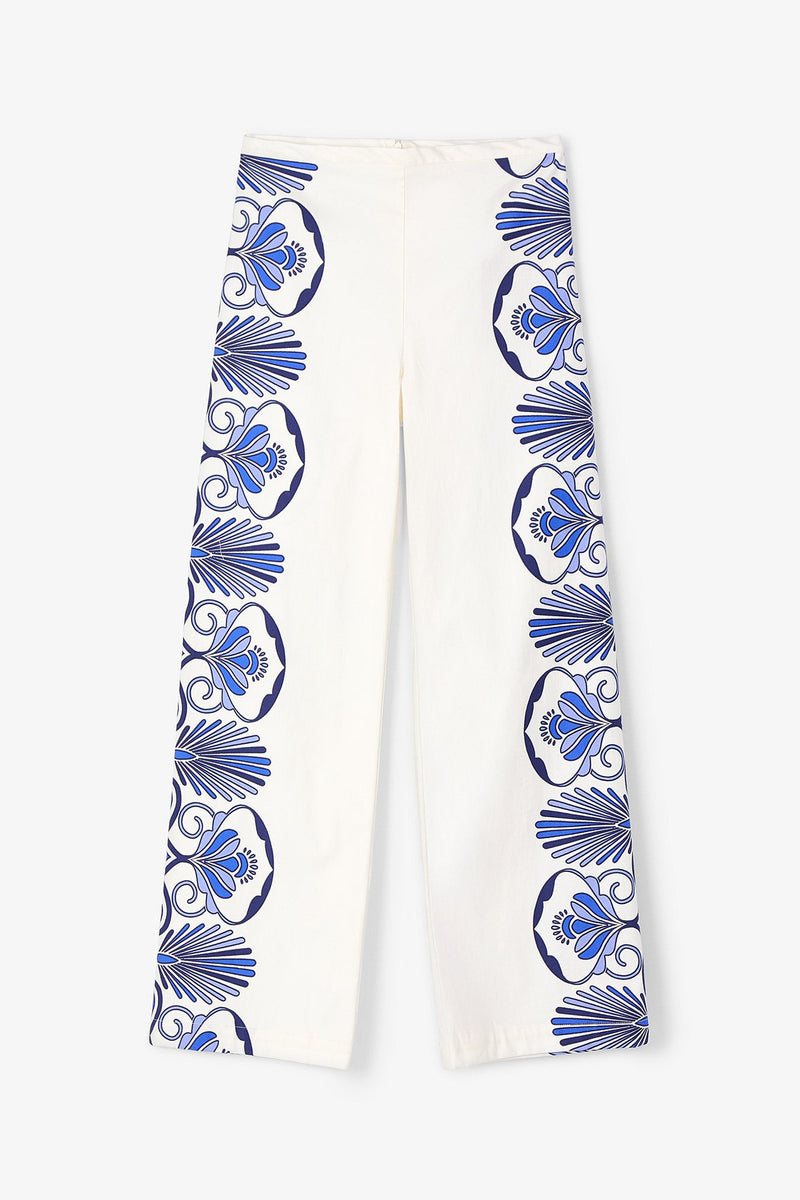 Pantalon Positano Coton Écru