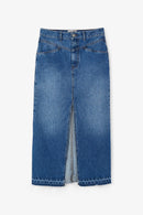 Jupe Corset Denim Bleu