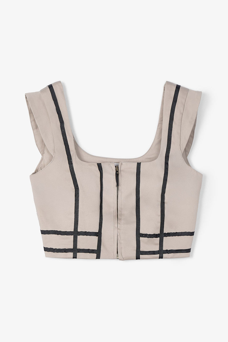 Body Rubans Coton Beige