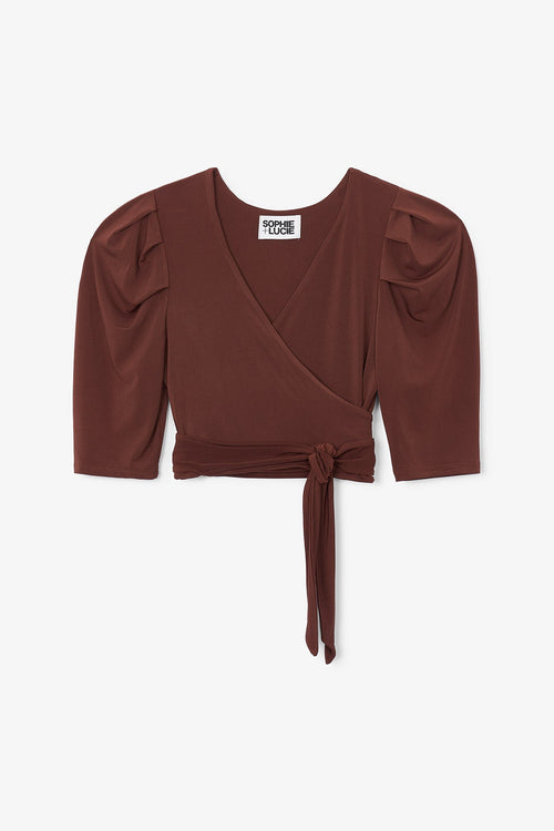 Top Corina Maille Marron