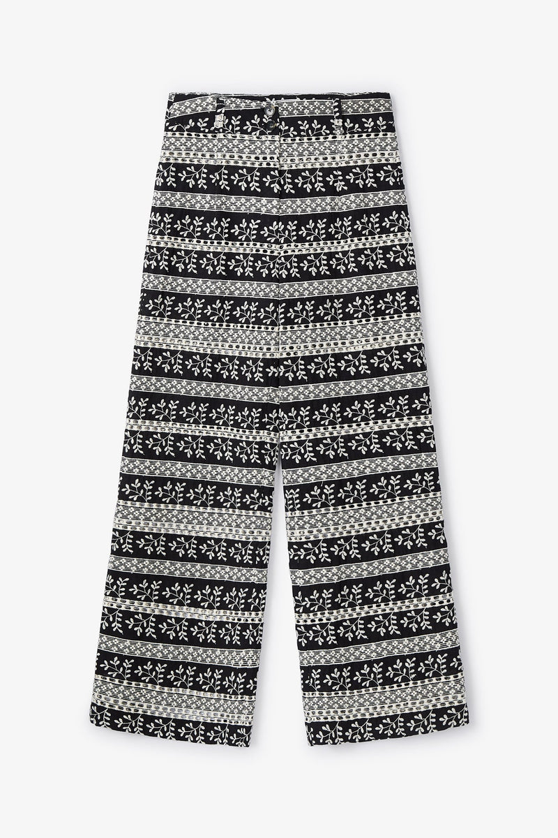 Pantalon Bruno Bordures Noir