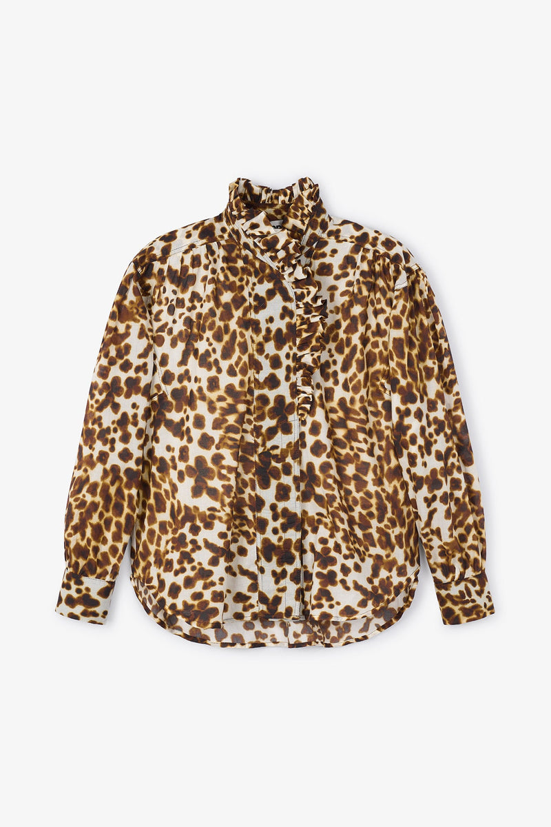 Blouse Maribel Tache Marron