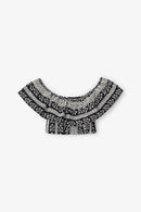Top Carmen Bordures Noir