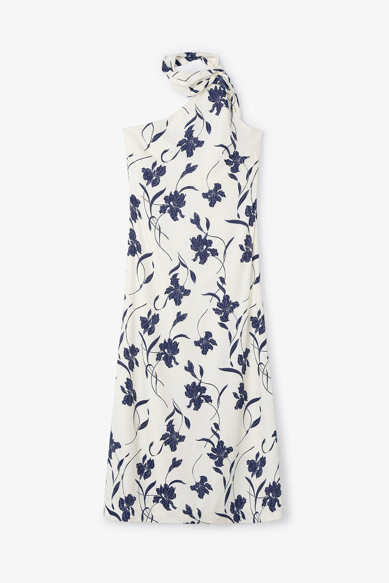 Robe Dos Nu Orchidée Marine