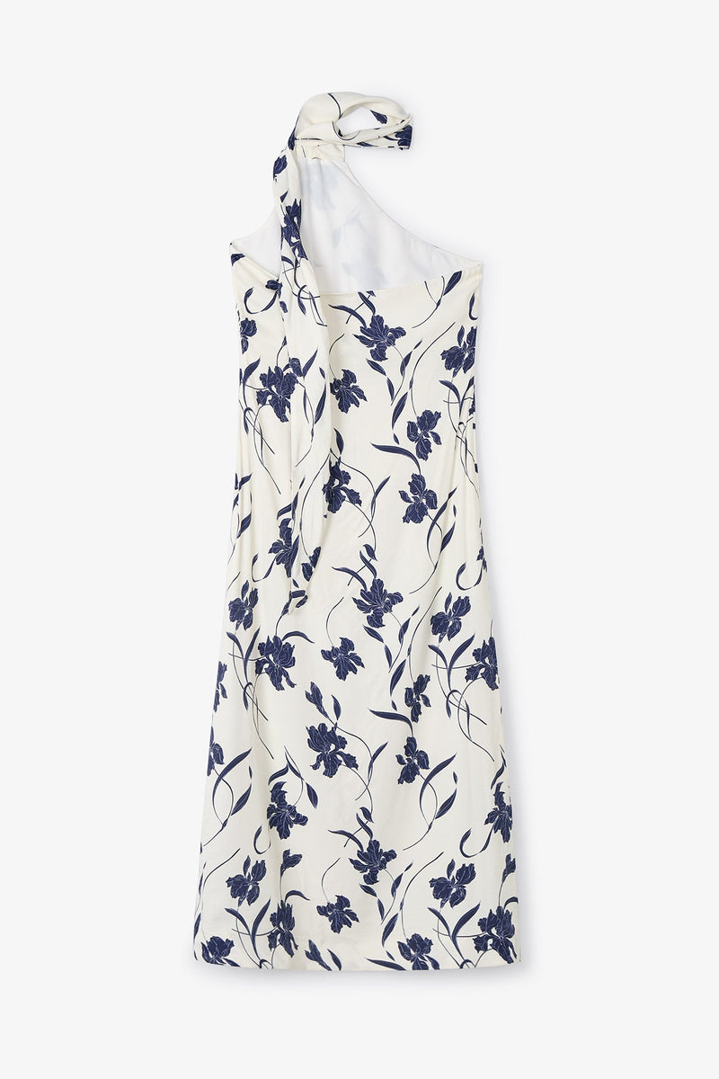 Robe Dos Nu Orchidée Marine