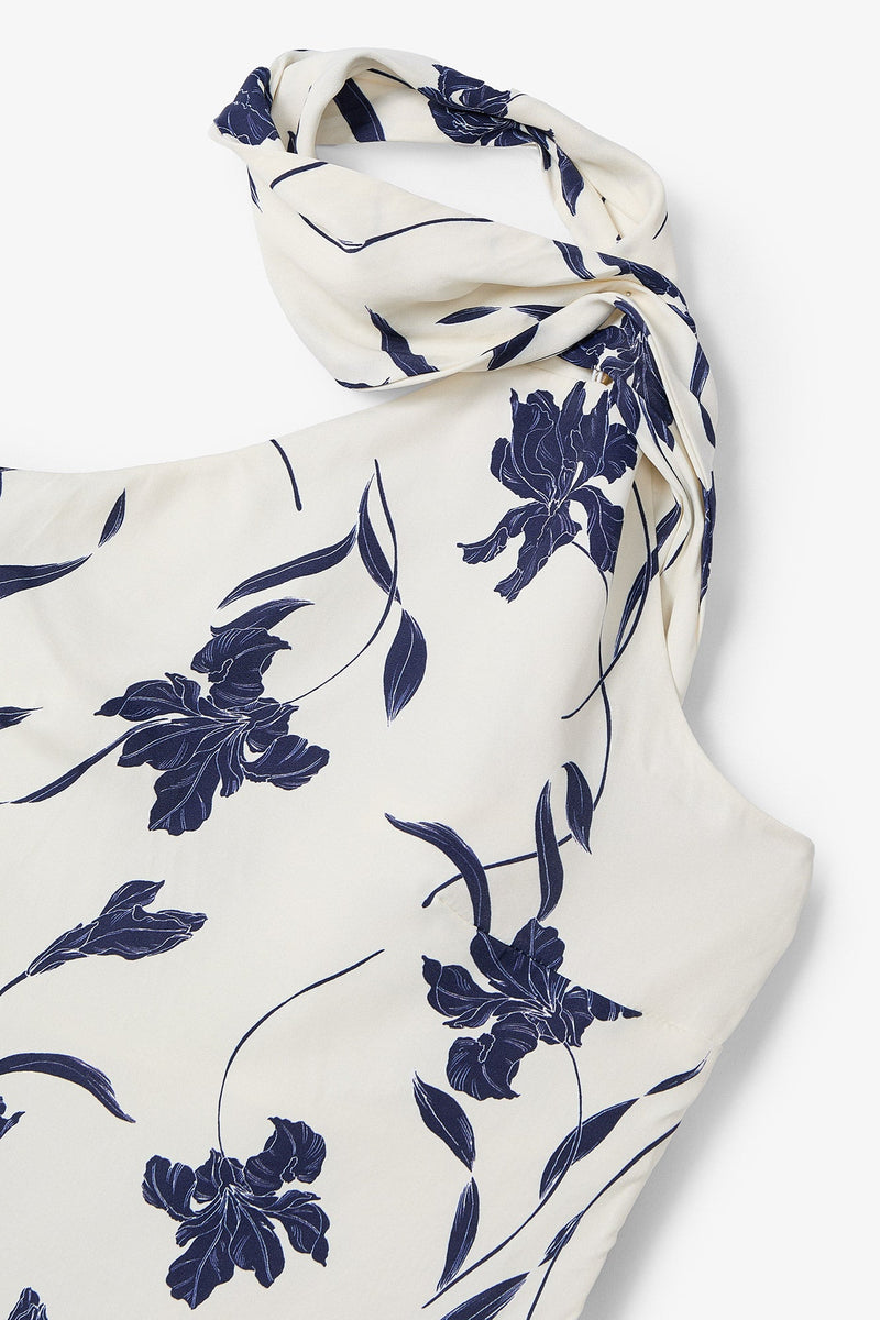 Robe Dos Nu Orchidée Marine