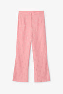Pantalon Sixties Crop Jacquard Café Rose