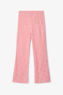 Pantalon Sixties Crop Jacquard Café Rose