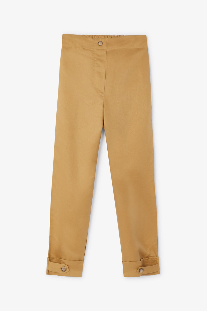 Pantalon Aris Lin Ocre