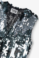 Gilet Sequins Fumée