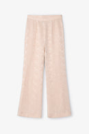 Pantalon Sixties Crop Jacquard Rustique Nude