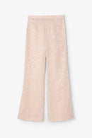 Pantalon Sixties Crop Jacquard Rustique Nude