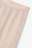 Pantalon Sixties Crop Jacquard Rustique Nude