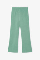 Pantalon Sixties Crop Froissé Bleu Eau