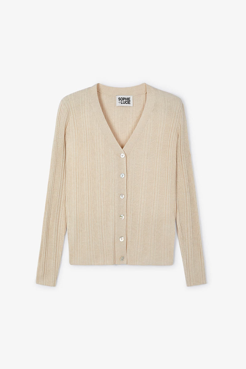 Veste Sofia Maille Écru