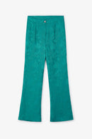Pantalon Sixties Crop Jacquard Rustique Cobalt