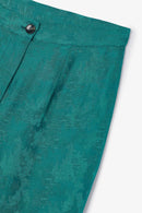 Pantalon Sixties Crop Jacquard Rustique Cobalt