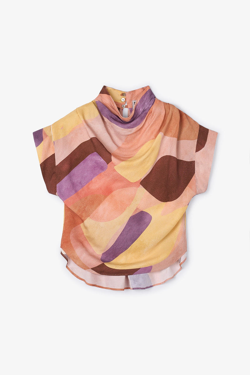 Blouse Juana Cubiste Rose