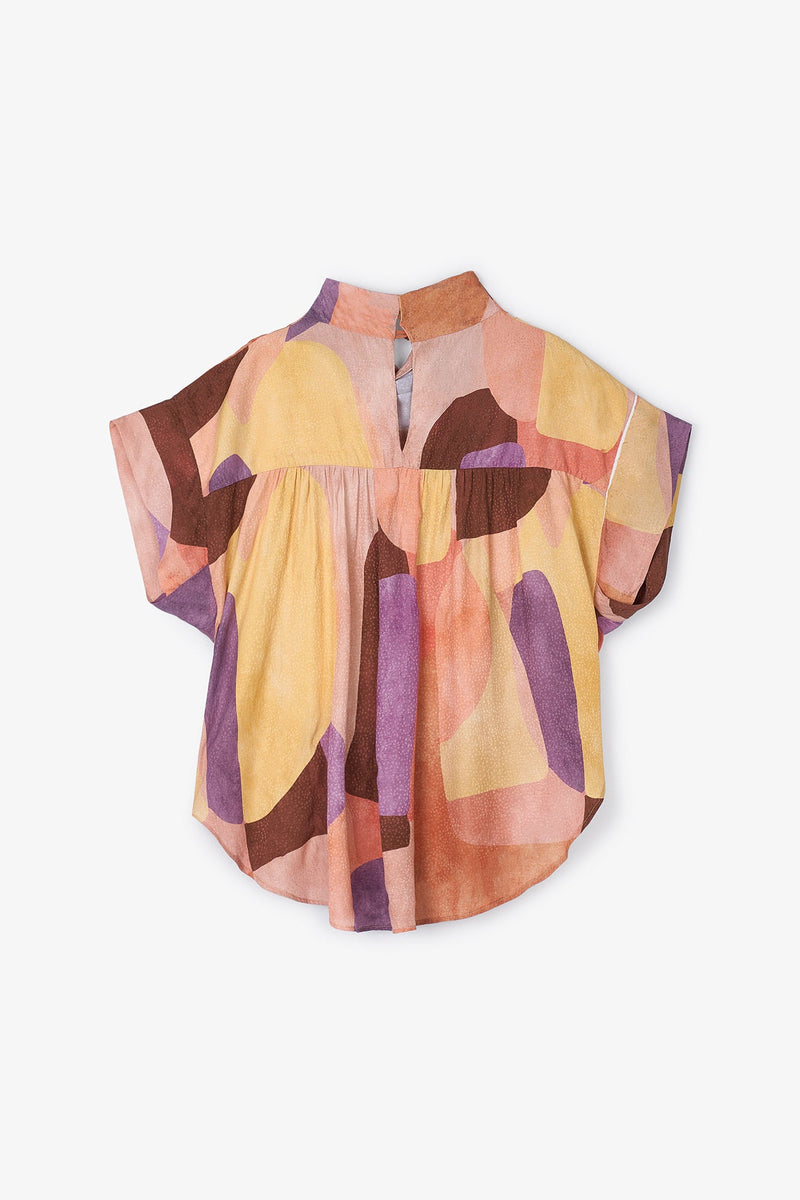 Blouse Juana Cubiste Rose