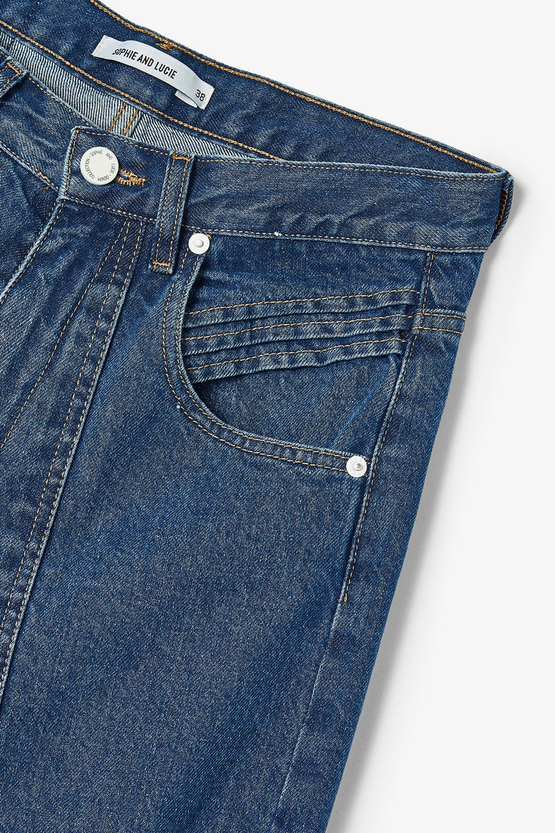 Jean 90'S Sergé Bleu
